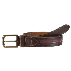 Faux-Leather Multi Stitch Single Strap Belt