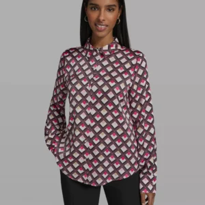 Women's Woven Collared Blouse