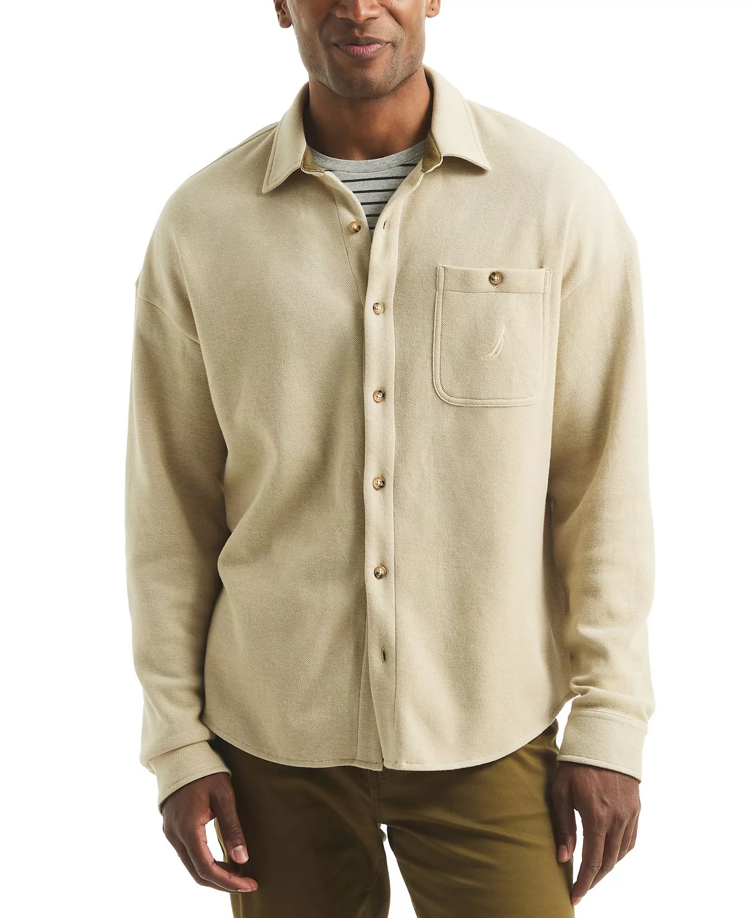 mni-78ee966fc4250f9a777d0cacae0828ff Men's Pique Double Knit Long Sleeves Shirt