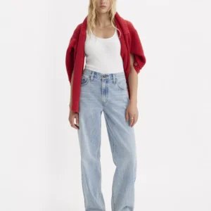 Premium Women's Mid-Rise Baggy Dad Jeans