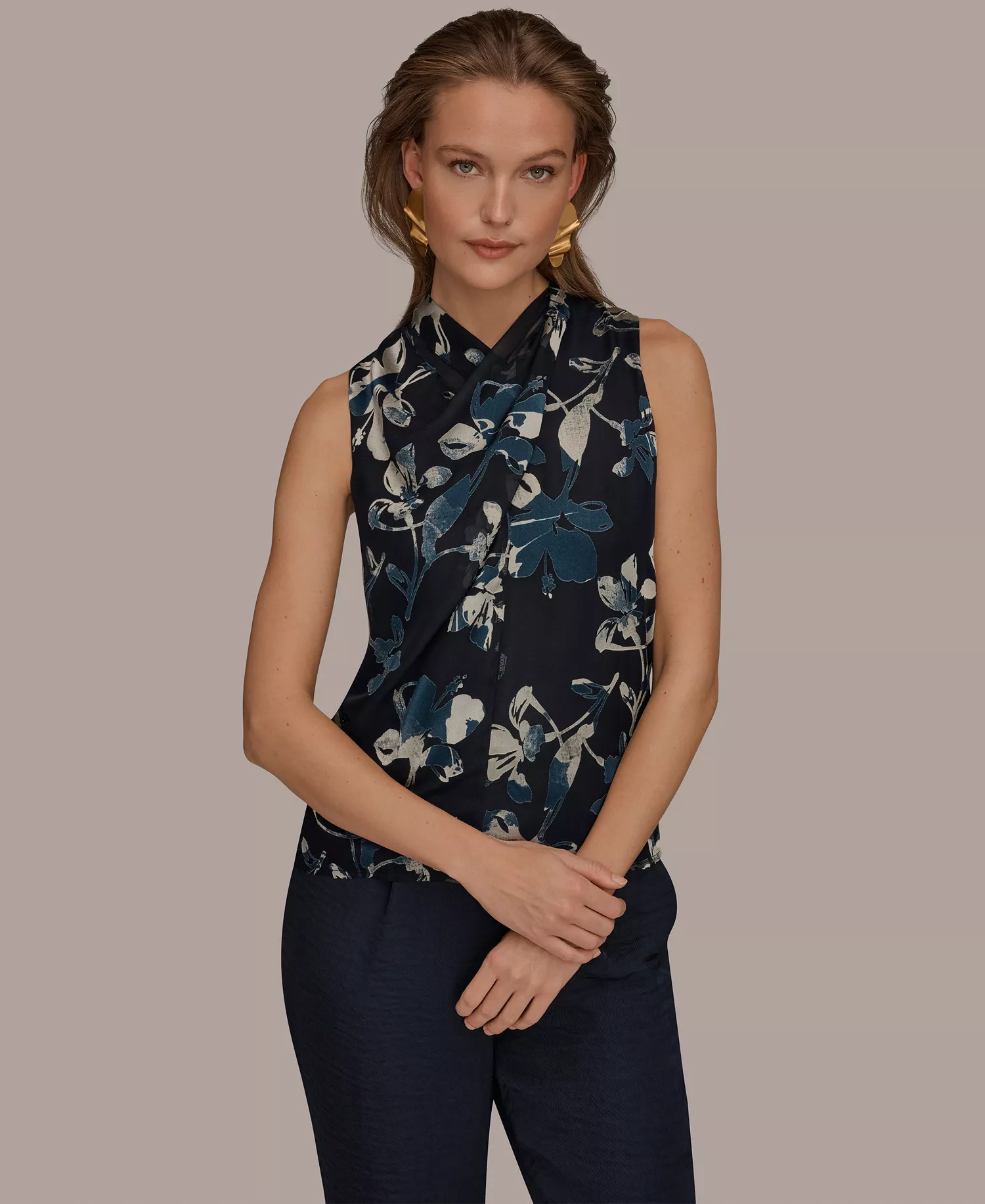 mni-79ab4cd1076d4c98c528b21ffec78f8a Women's Printed Sleeveless Top — изображение 3