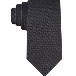 Men's Textured Solid Silk & Linen Blend Tie