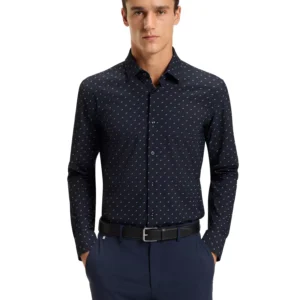 Men's Performance-Stretch Slim-Fit Dress Shirt