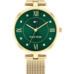 Women's Quartz Gold-Tone Stainless Steel Mesh Watch 34mm