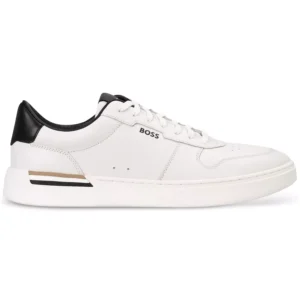 Men's Clint Leather Tennis-Style Sneakers