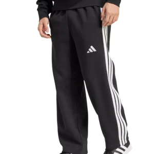 Men's Wide-Leg 3-Stripes Fleece Pants