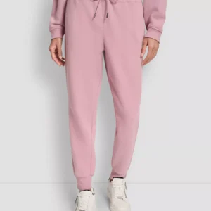 Women's Stacked Mini Rhinestone Logo Relaxed Cuff Jogger
