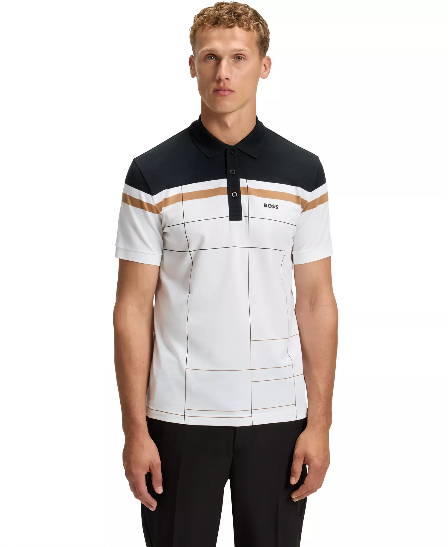 mni-7bf0ba62a5a5c6cc7dc3569d768dbff2 Men's Quick-Dry Stretch Cotton Slim-Fit Polo Shirt