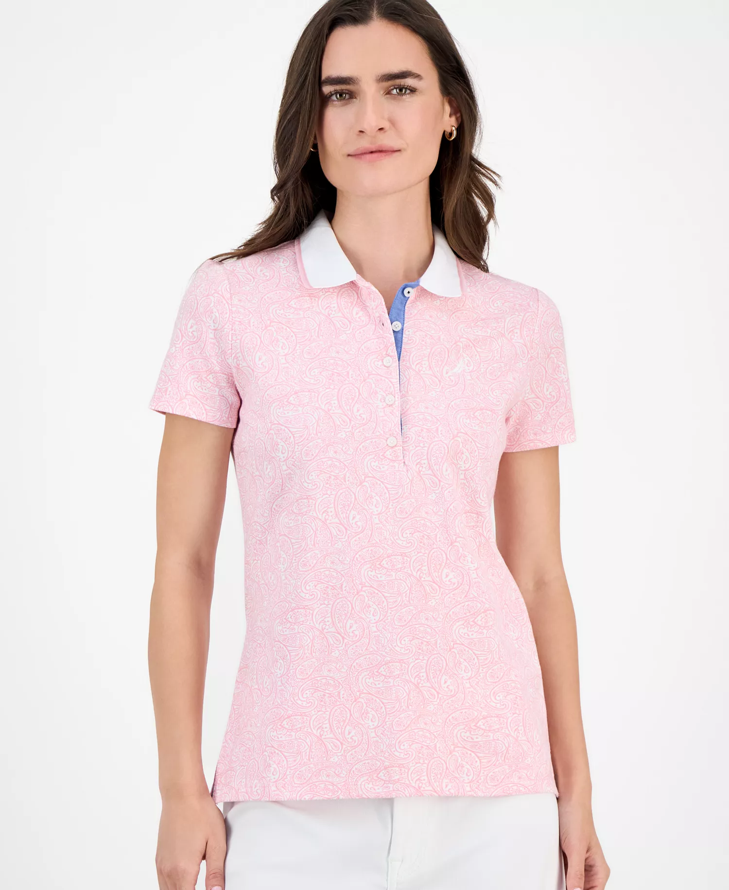 mni-7c08d616dd6c99cf388de855c4f03aba Nautica Women's Garden Paisley Polo Shirt — изображение 3