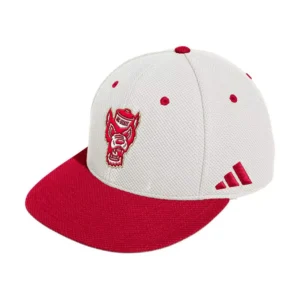 Men's Cream NC State Wolfpack On-Field Fitted Baseball Hat