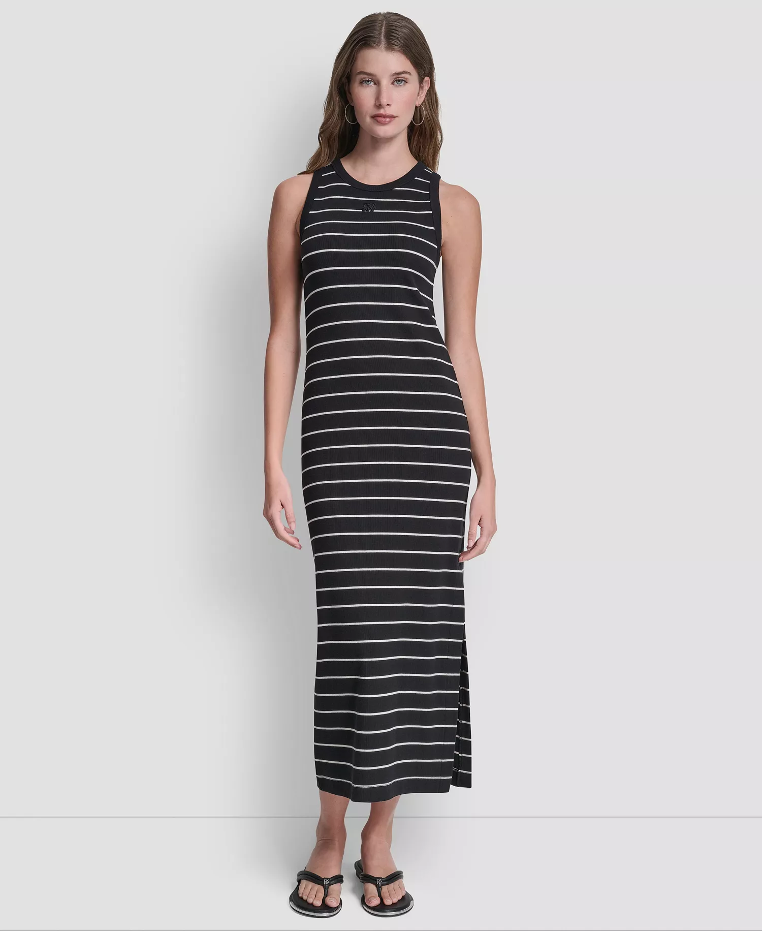 mni-7cc1f0d90a9d29f10a544a64e980591f Women's Side-Slit Tank Midi Dress
