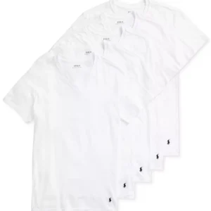 Men's 5-Pack Slim Fit Classic Cotton V-Neck T-Shirts