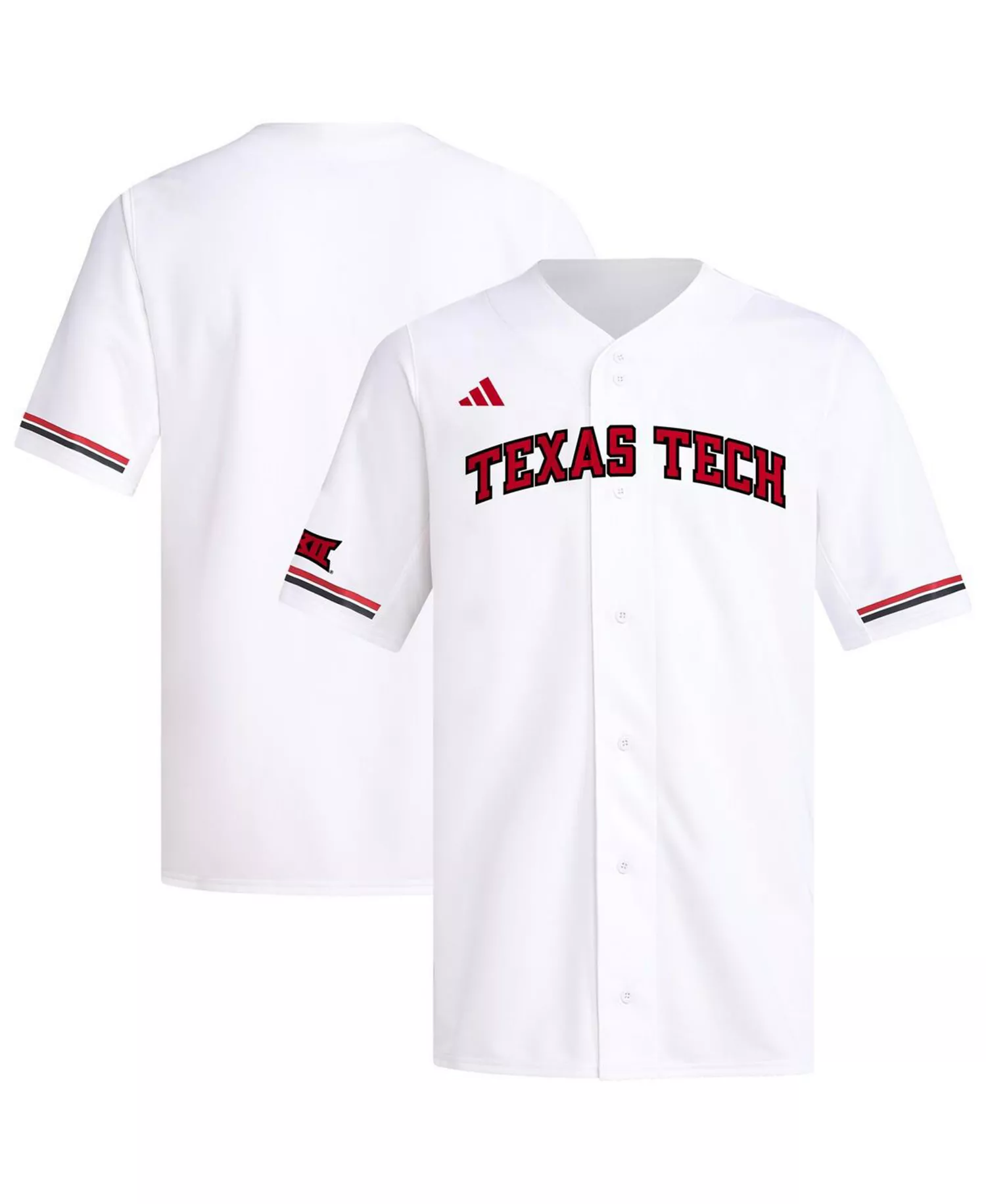 mni-7d0d02a3f00210c416793f21ffbd9a33 Men's White Texas Tech Red Raiders Replica Baseball Jersey