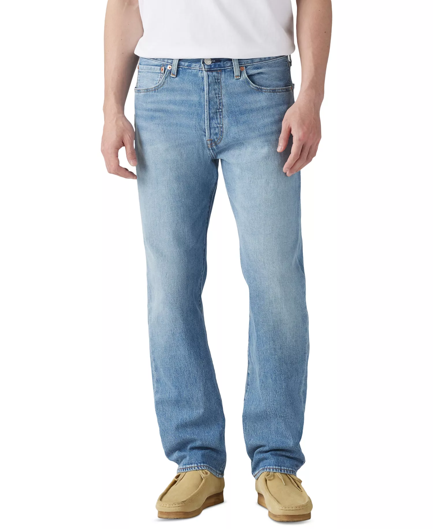 mni-7d64d45c05532531accc8e0c21fc3656 Men's 501 Straight-Fit Button Fly Stretch Jeans — изображение 5
