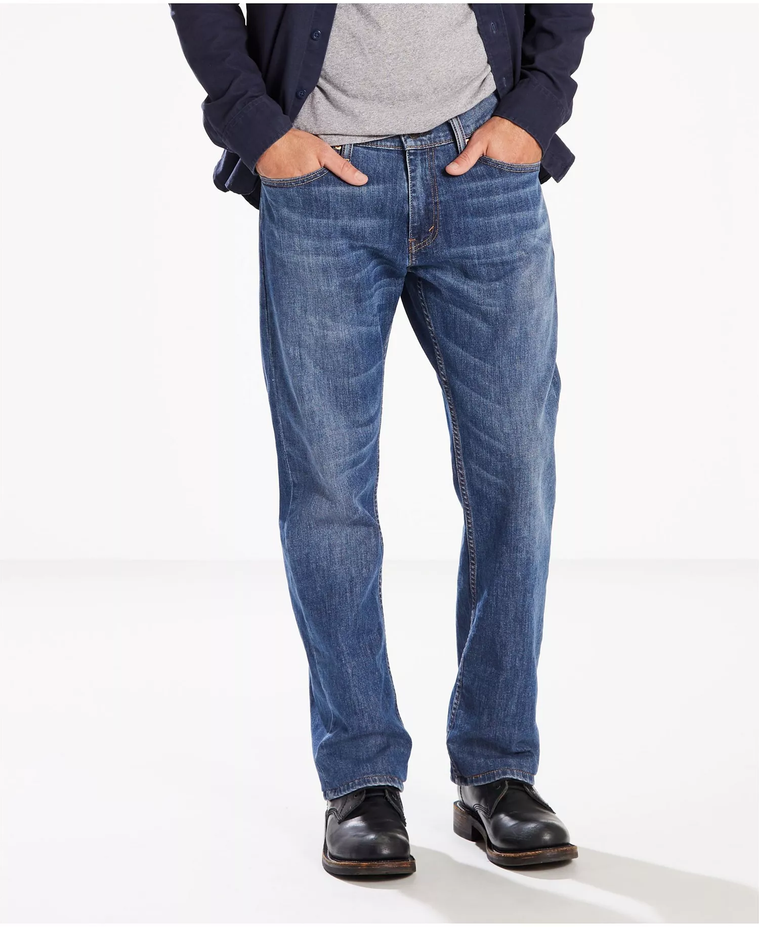 mni-7dc8f387e5fc603d64c58cca831ce9f4 Men's Big & Tall 559™ Flex Relaxed Straight Fit Jeans — изображение 3