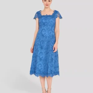 Women's Corder Lace Fit Midi Ball Gown