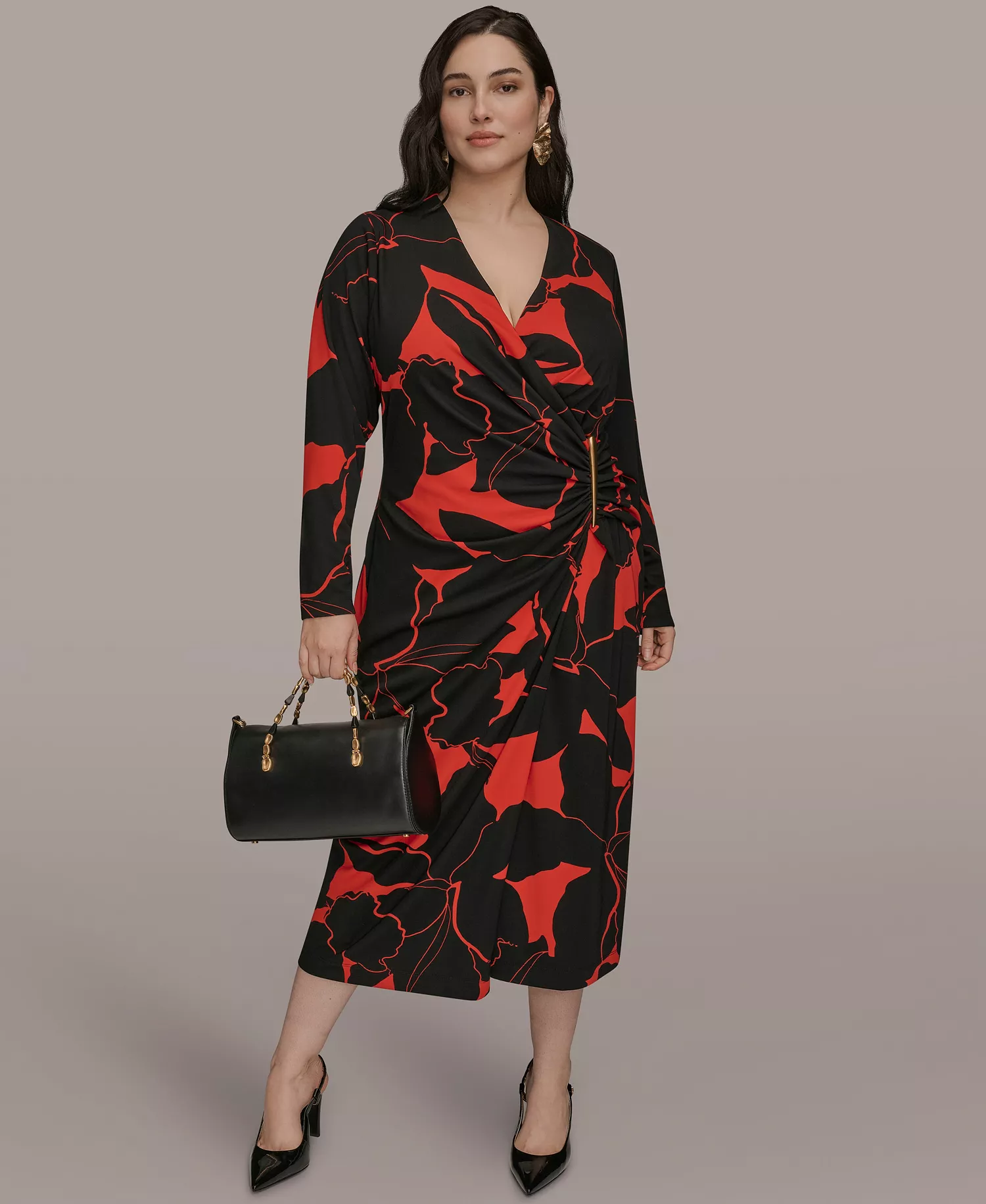 mni-7e1a63264ef2d42a4ca6d7a805bae905 Plus Size Wrap Sheath Dress