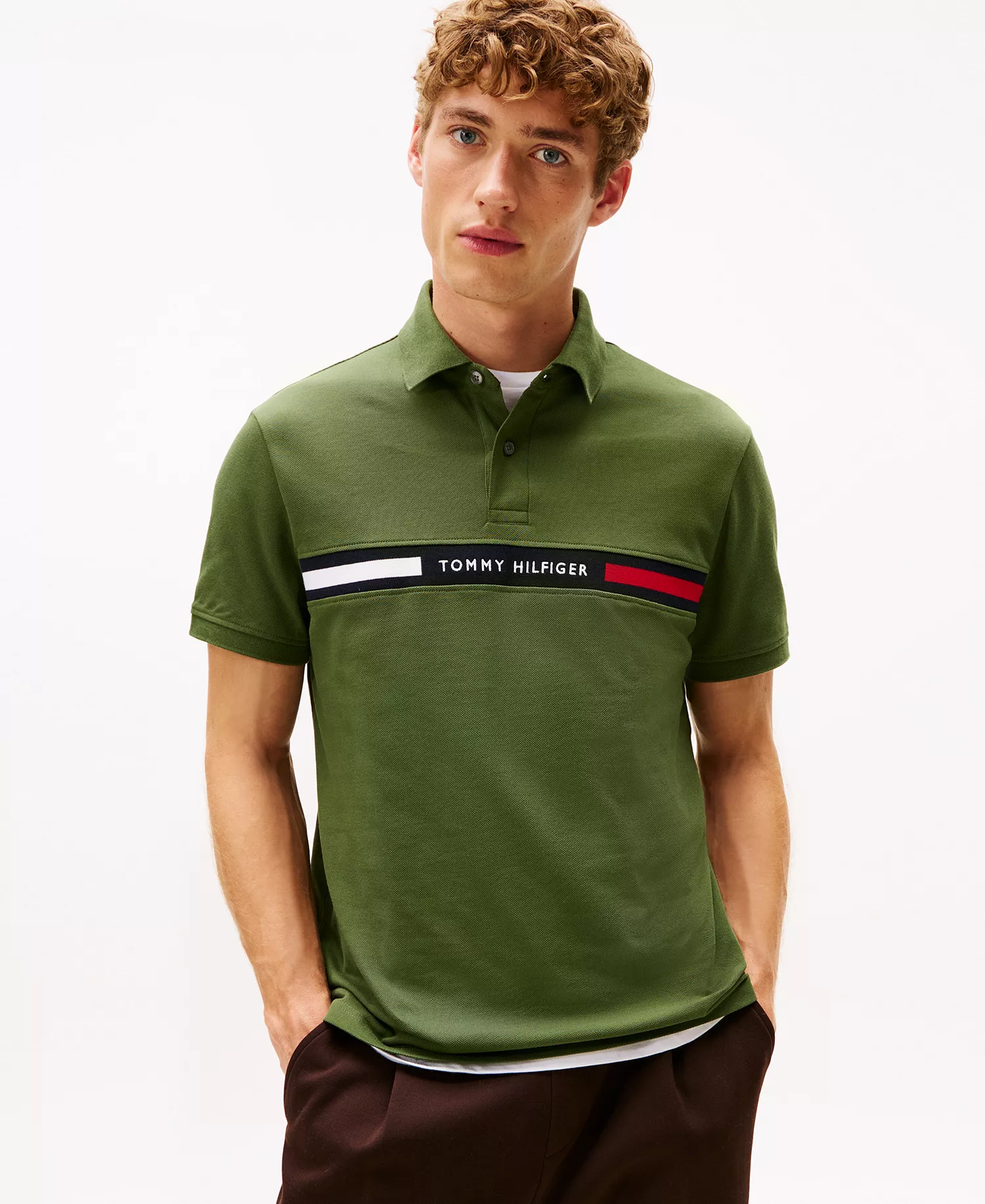 mni-7e56ba8c8cf3ceb8a8964f1c967c1c3d Men's Classic-Fit Embroidered Chest Insert Polo Shirt — изображение 6
