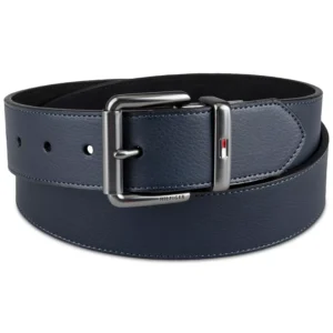 Men’s Two-In-One Reversible Casual Matte and Pebbled Belt