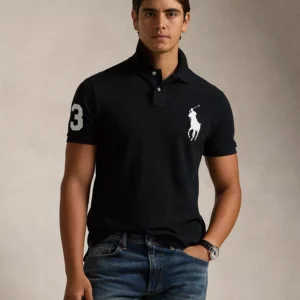 Men's  Big Pony Custom Slim Fit Mesh Polo