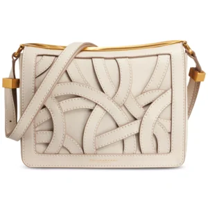 Jericho Woven Leather Floral Shoulder Bag