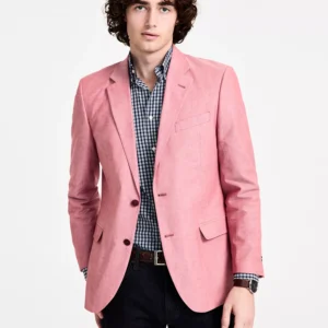 Men's Modern-Fit Chambray Sport Coat