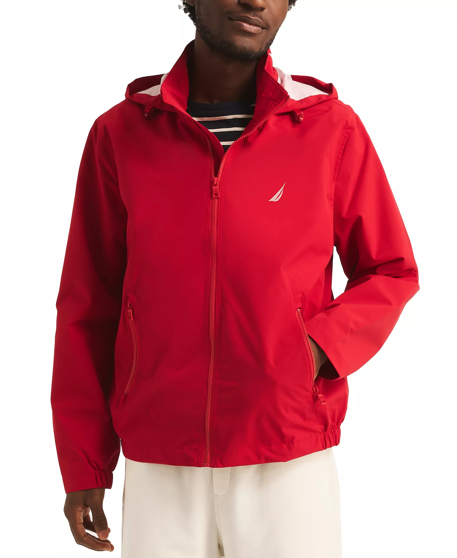 mni-81a8255a8db0a32d086e3b5094c7a985 Men’s Classic Rainbreaker Hooded Zip-Front Lightweight Jacket — изображение 5