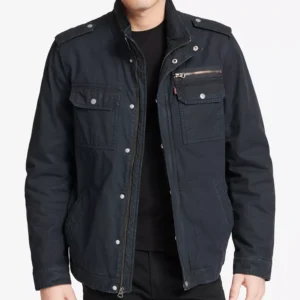 Men's Cotton Zip-Front Jacket