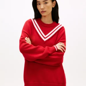 Women's Varsity Cricket Crew Neck Sweater