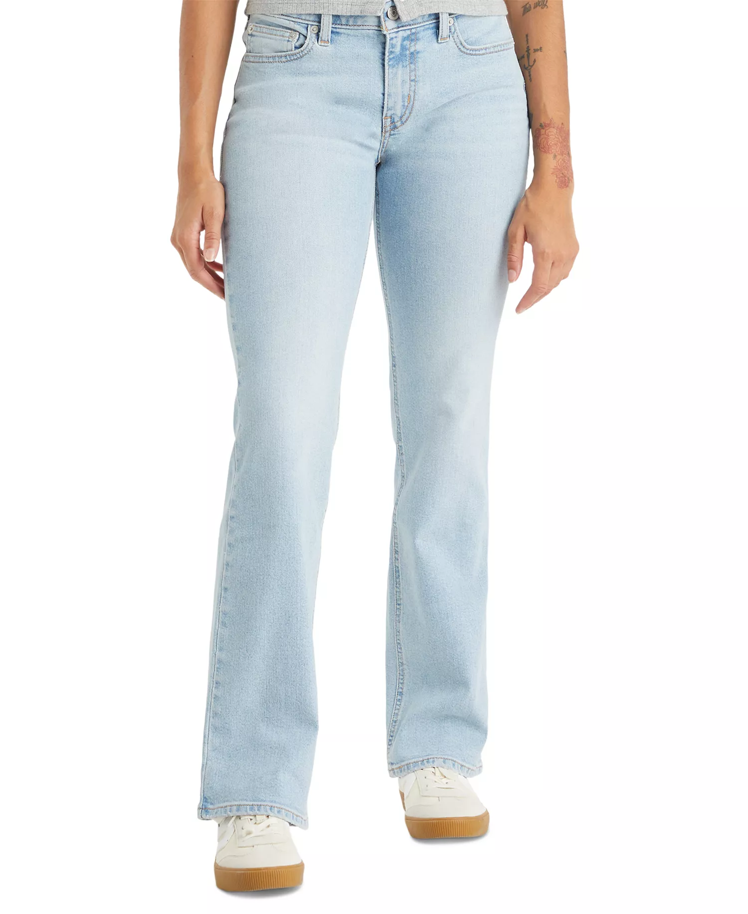 mni-82813d9e30942ce3a1a2a45c2ec2d99b Women's Superlow Low-Rise Bootcut Jeans — изображение 3