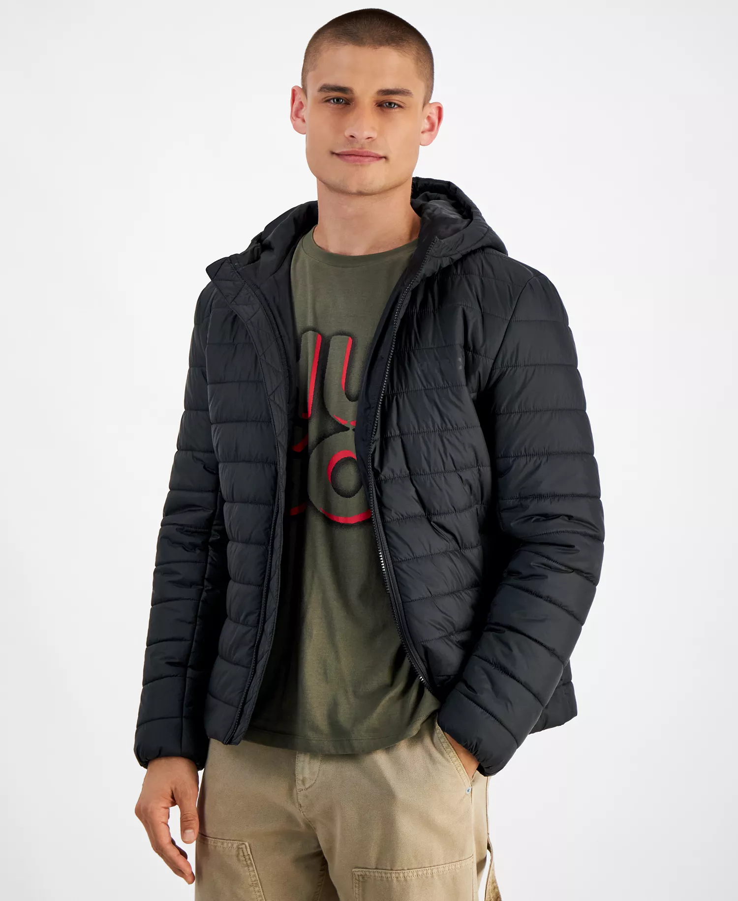 mni-834aa51e3085573faaa50c962fa340c5 Men's Barvi2435 Slim-Fit Quilted Full-Zip Liner Jacket