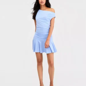 Women's Ruched Ruffle-Skirt Dress, Macy's Exclusive