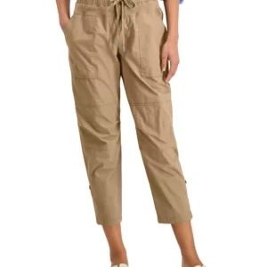 Jeans Women's Cotton Roll-Tab Utility Pants
