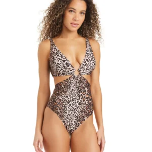 Women's Plunge Ring Over-The-Shoulder Monokini, Macy's Exclusive