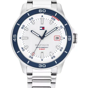 Men's Quartz Silver Tone Stainless Steel Bracelet Watch, 43mm