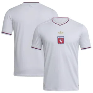 Men's White Olympique Lyonnais 2025/26 Home Replica Jersey