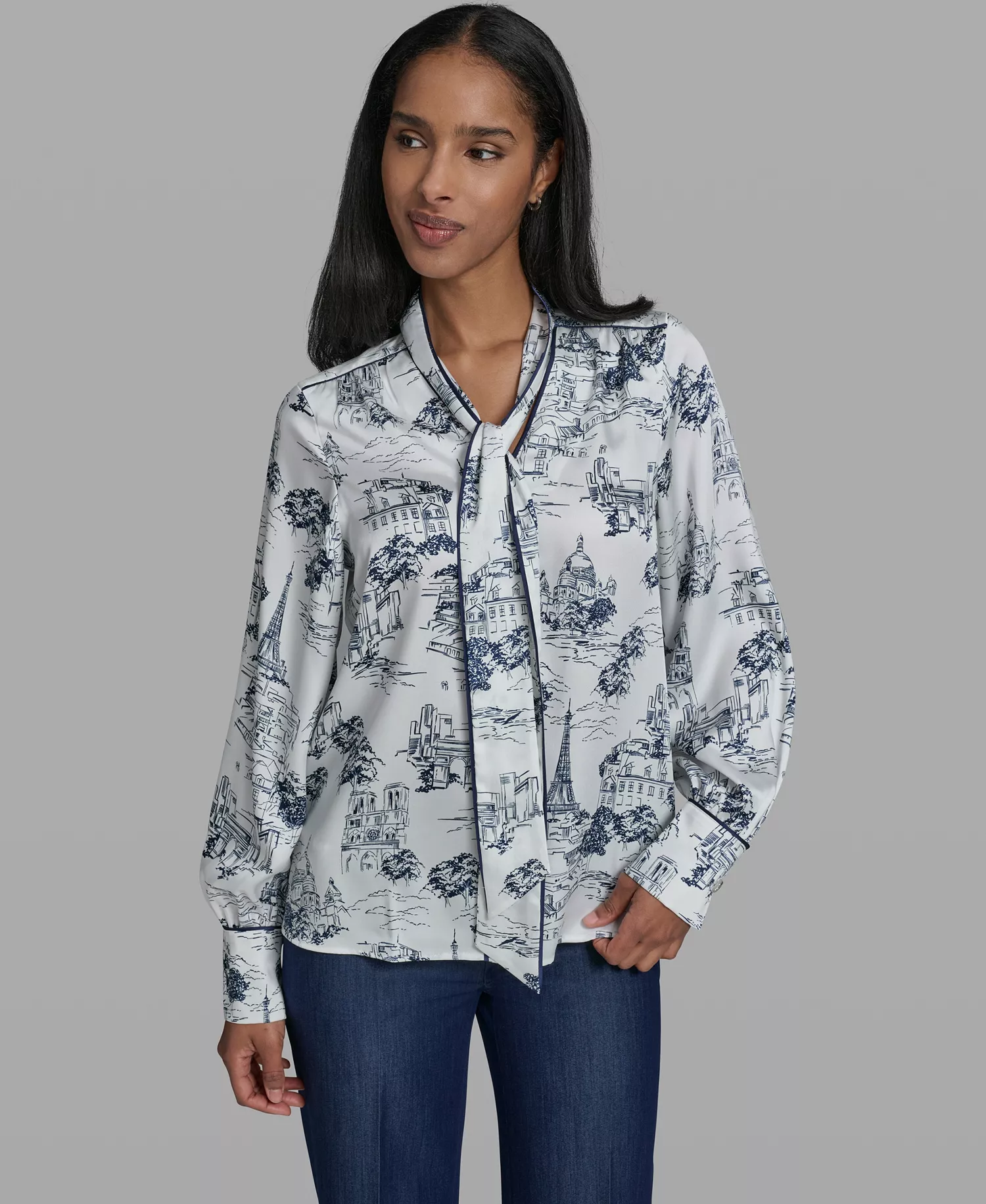 mni-85565f1430833e44c124fc985dac4394 Women's V-Neck Blouse