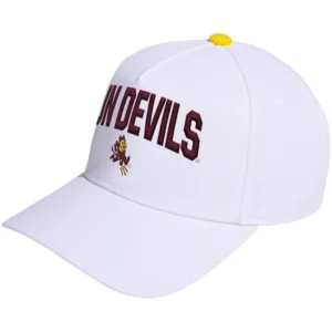 Men's and Women's White Arizona State Sun Devils Locker Room A-Frame Adjustable Hat