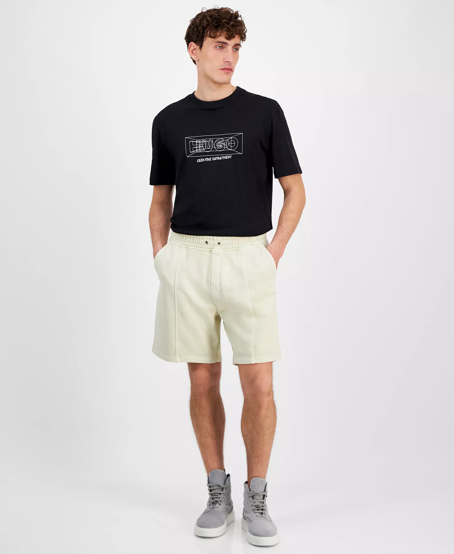 mni-865075deab3c81594187852d85d38aee Men's Nuralpo Elastic Waist French Terry 7-2/3" Shorts
