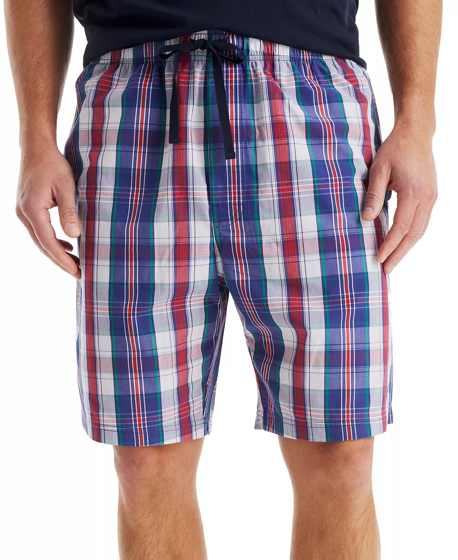 mni-86ccf0f56a8384b52818254516c80af1 Men's Plaid Poplin 8" Sleep Shorts