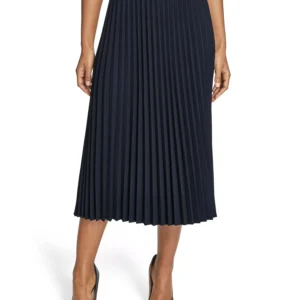 Women's Pleated Pull-On Skirt