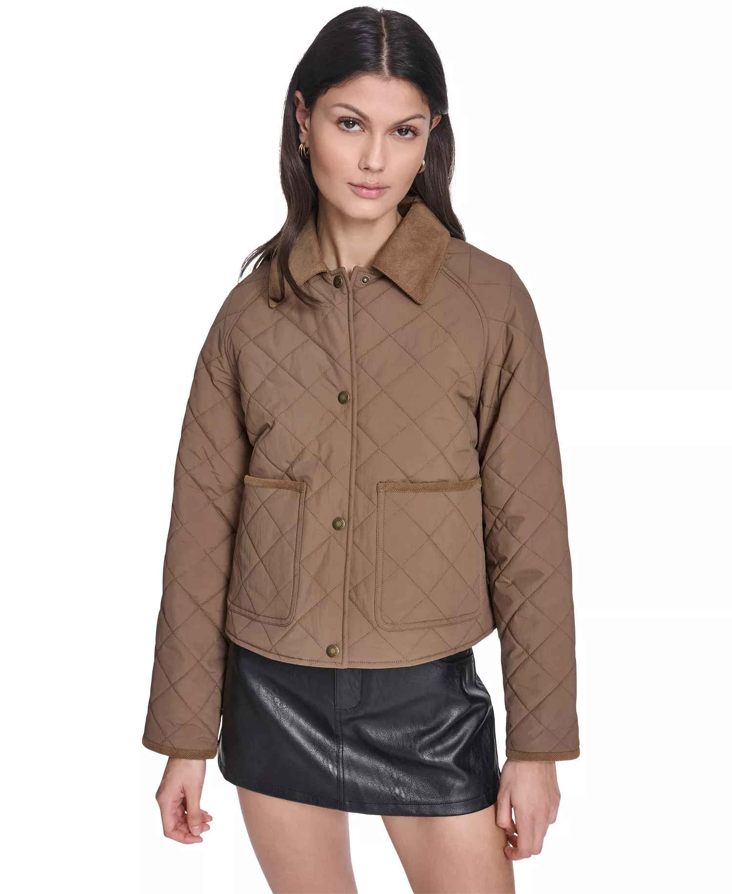 mni-87efedd4299ad0c184e74d2c6d4ccc0a Women's Quilted Corduroy Collar Jacket — изображение 3