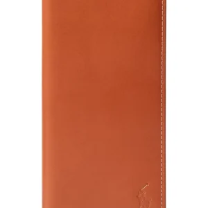Men's Burnished Leather Narrow Wallet