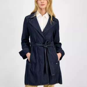 Women's Denim Trench Coat