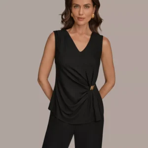 Women's V-Neck Sleeveless Top
