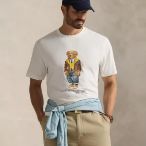 Men's Big & Tall Crewneck Bear Graphic T-Shirt