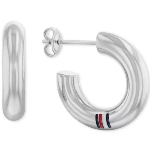 Circle Small Hoop Earrings, 0.86"