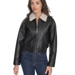 Women's Sherpa Collar Bomber Jacket