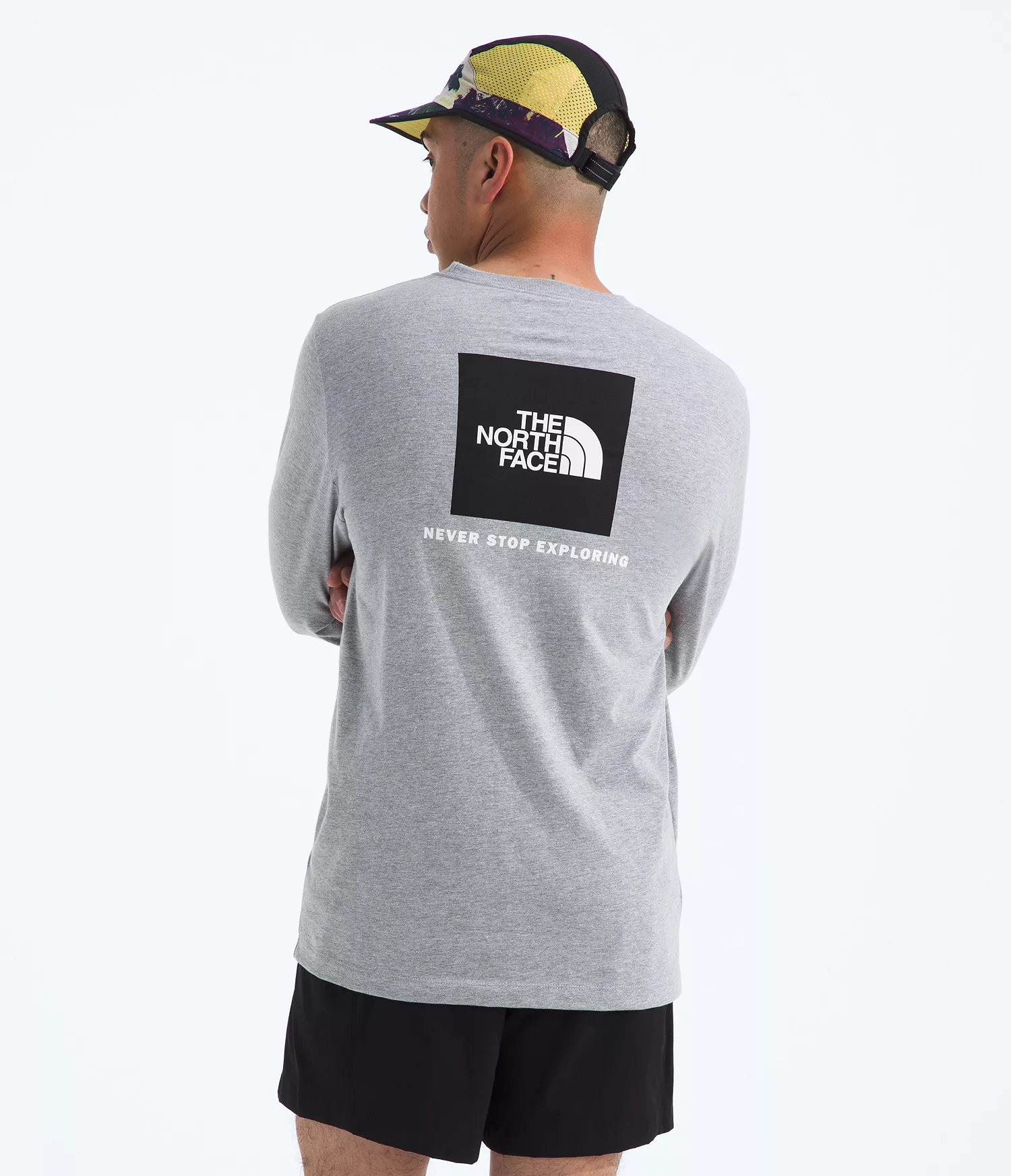 mni-8b49ac8ed480cdd03e589c202dbe7d07 Men's Long Sleeve Box Never Stop Exploring T-shirt