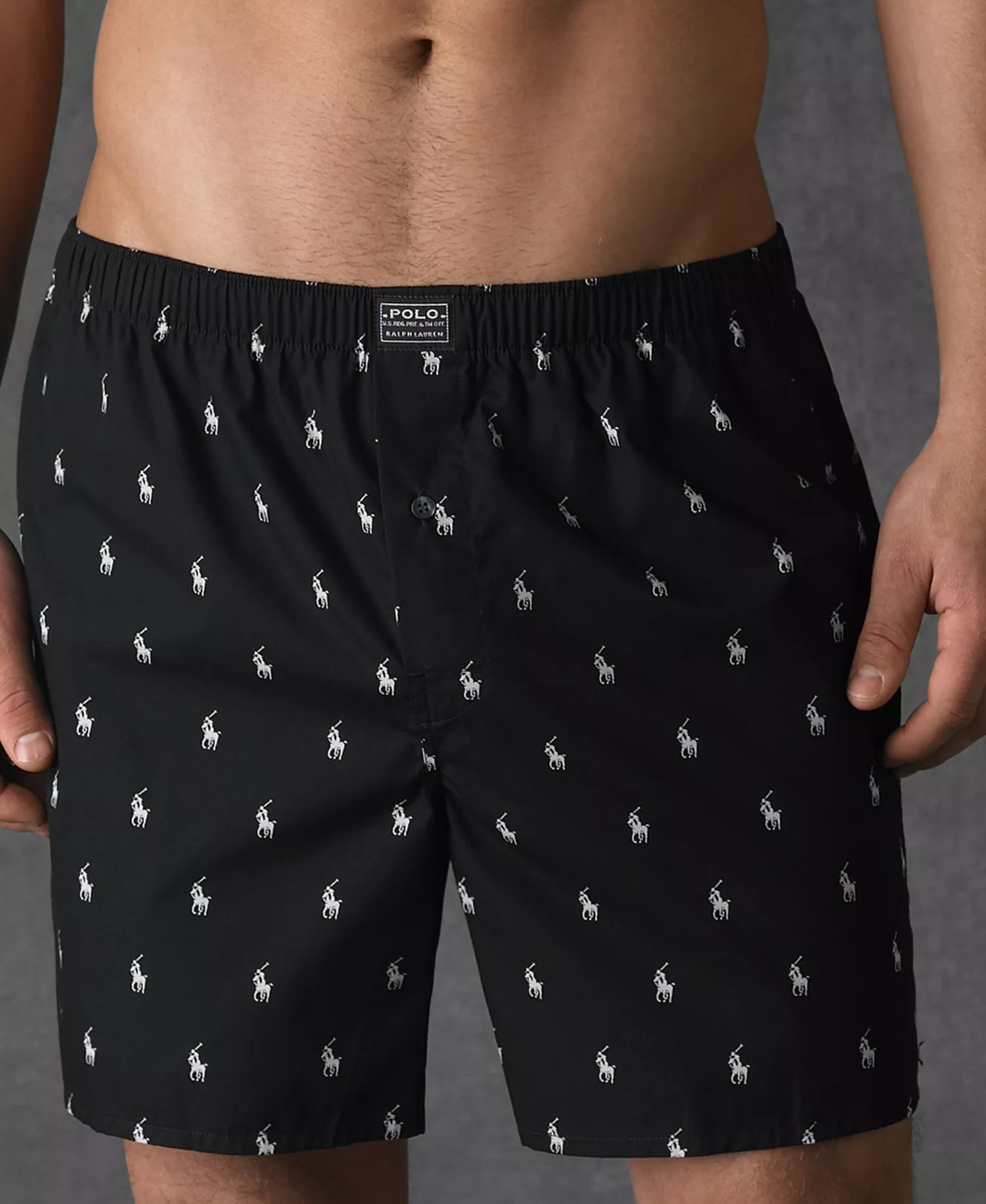 mni-8b5106452a7ea6d79108c18625882b1f Men's Allover Pony Woven Boxers — изображение 4